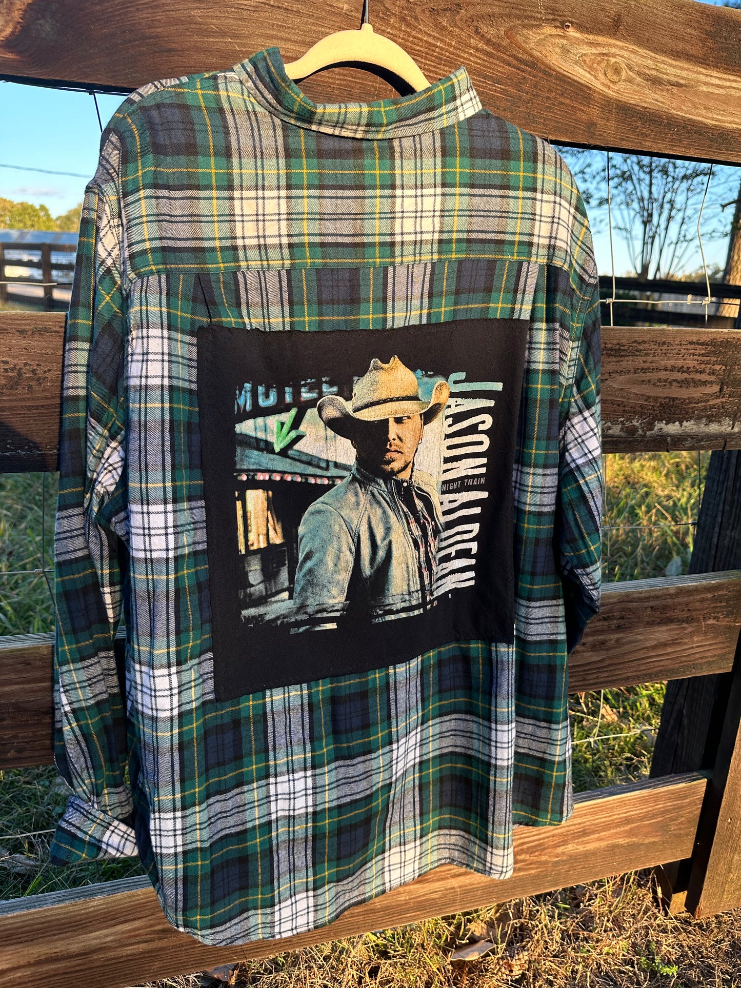 Jason Aldean Night Train Flannel