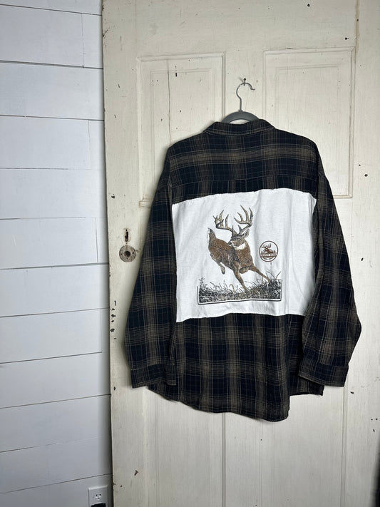 2XL Trophy Buck *vintage* Reworked Flannel