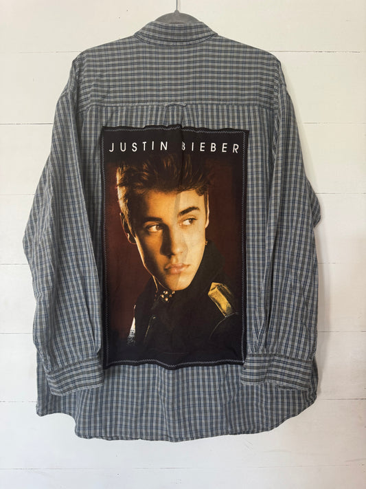 Justin Bieber Button Up