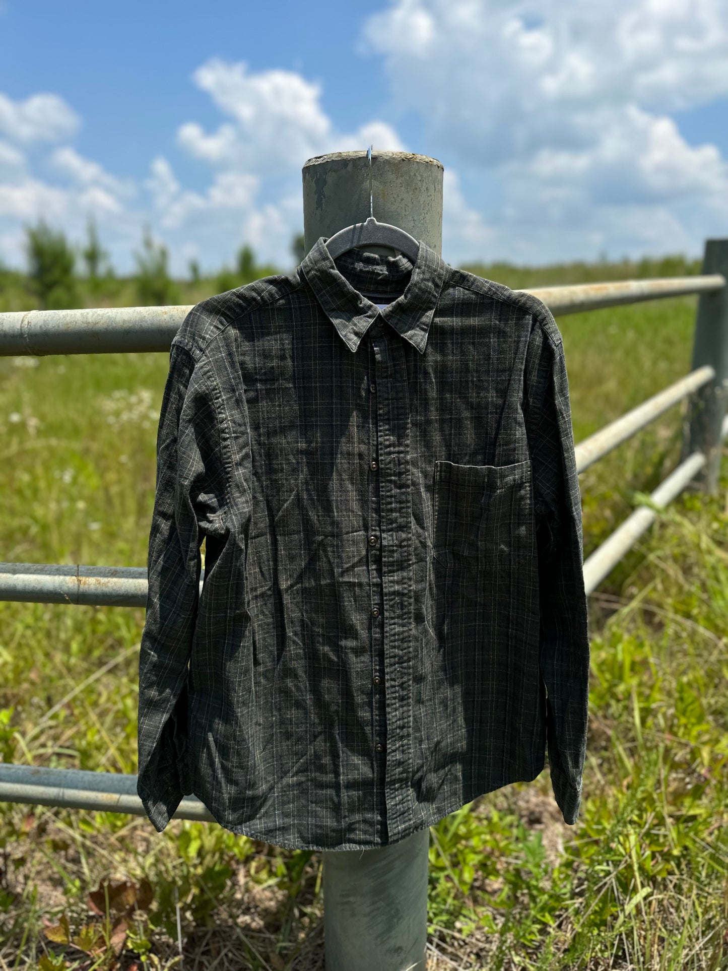John Deere Green Flannel Rework Button-up